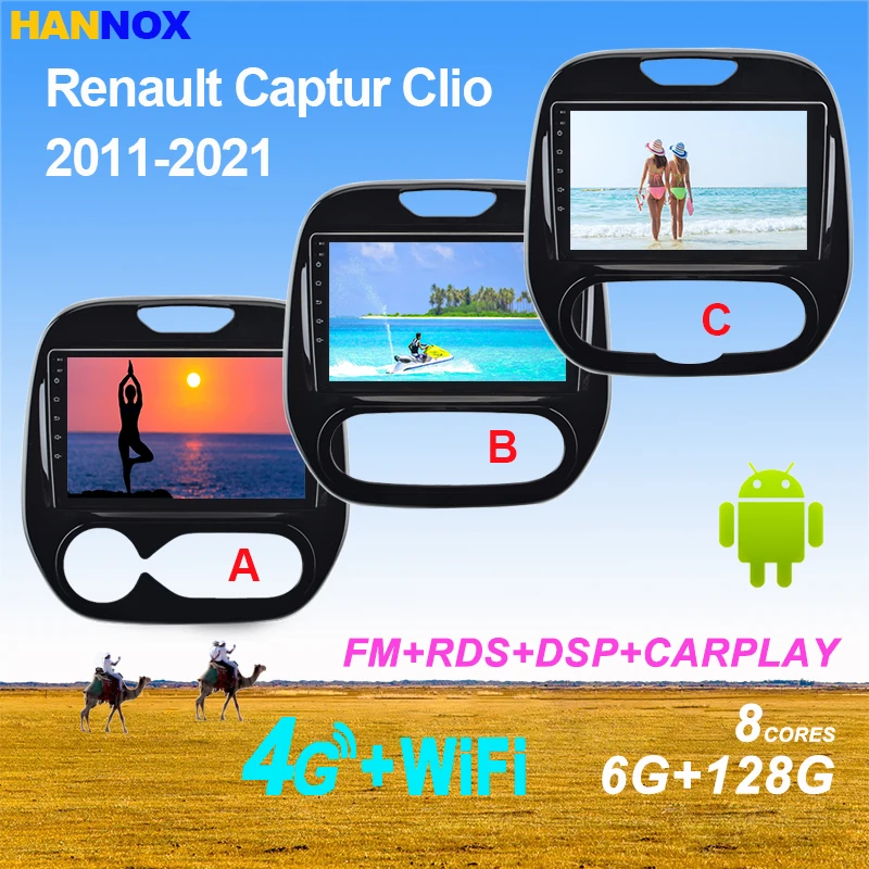 

Автомобильное радио Android 11,0 QLED экран для Renault Captur CLIO Samsung QM3 2011-2021 авто стерео Мультимедийный видеоплеер NO 2din DVD