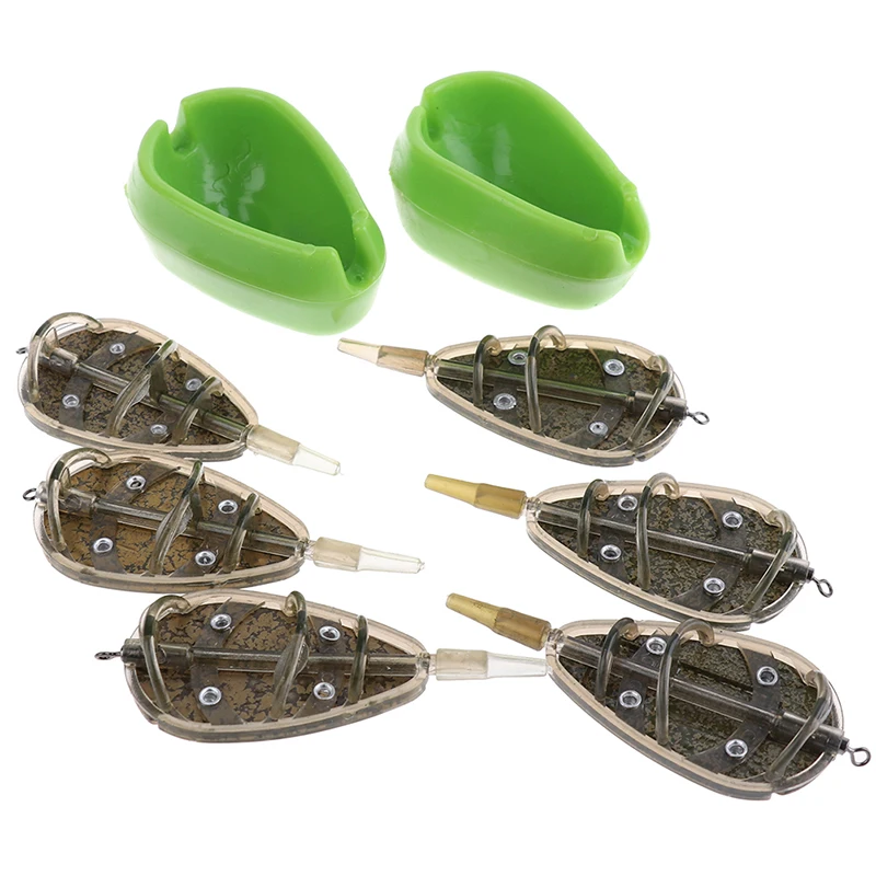

Outddor Fish Tackle Pesca Iscas Accessories Inline Method Feeder Mould Bait Thrower Bait Plumb Set Carp Fishing Bait Holder Tool