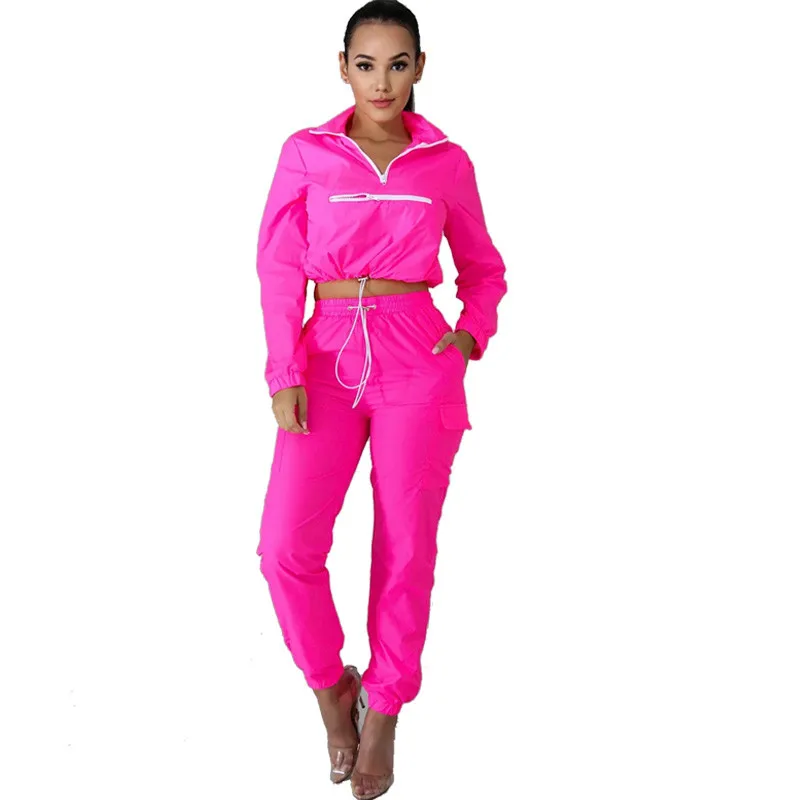 Повседневный Спортивный костюм для женщин комплект из двух предметов