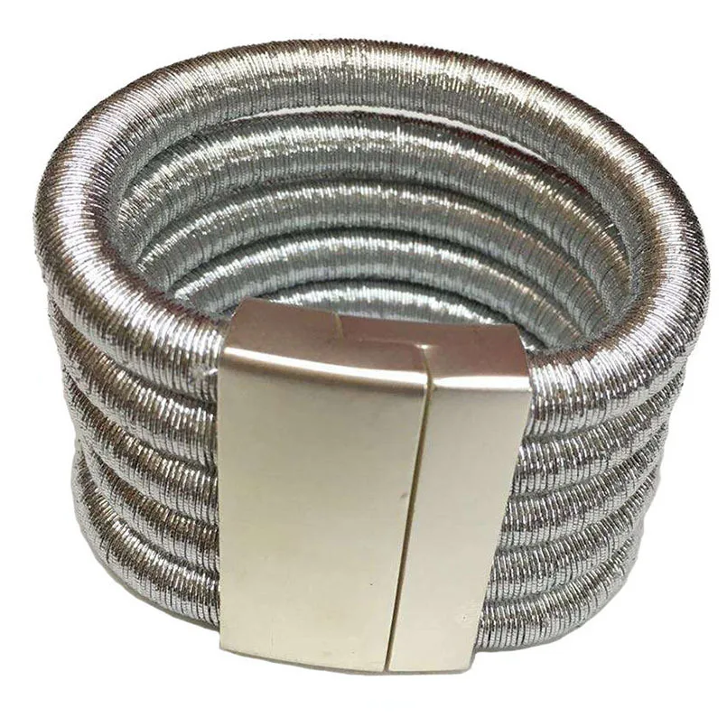 472 Silver Bracelet MANILAI Punk Alloy Torque Choker Necklaces For Women Maxi Jewelry Africa Big Collar Statement Necklace Boho Collier Femme - Metal Color: 472 Silver Bracelet
