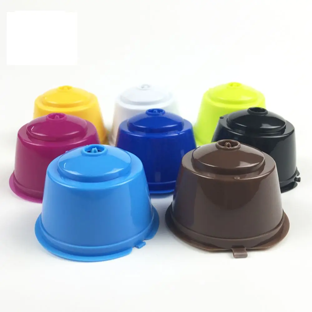

Hot Sale New 8 Colors Refillable Coffee Capsule For Nescafe Dolce Gusto Reusable Capsules Coffee Pods K-cups Useful 50 times