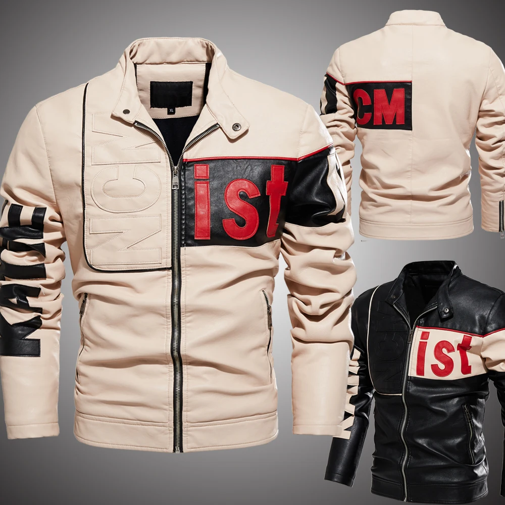 

2021 Winter Men's Coats Ｗaterproof Biker Jacket Men Fashion Coat Leather Jacket Motorcycle Style Male Casual Jackets For Men