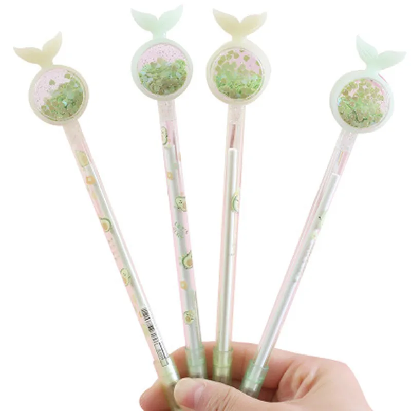 

Fishtail Gel Pens Kawaii Pen Stationery 0.5mm Novelty Black Gel Pen Student Cute Pens Kawaii Stationery Kawaii School Supplies