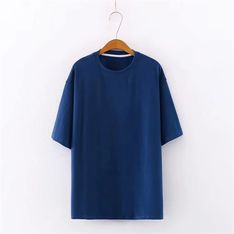 LUNDUNSHIJIA New Fashion Dragon Fruit Color Female Long T-shirt 2020 Spring Summer Casual Harajuku Cotton Loose T-shirts Women | Женская
