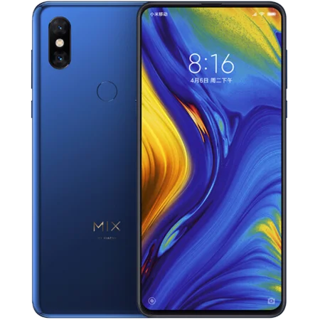 Глобальная версия Xiaomi mi x 3 5G 6 ГБ 128 ГБ Snapdragon 845 6,3" AMOLED Полный экран 19,5: 9 24 МП 2 Задняя 2 фронтальная камера мобильный телефон - Цвет: 6GB 128GB Blue