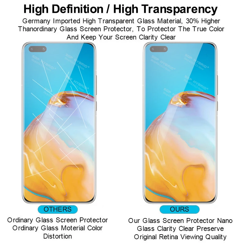 Защитное стекло для Huawei P40 Pro Plus Lite e Camer P40Pro P40Lite 2020 легкое защитное чистый