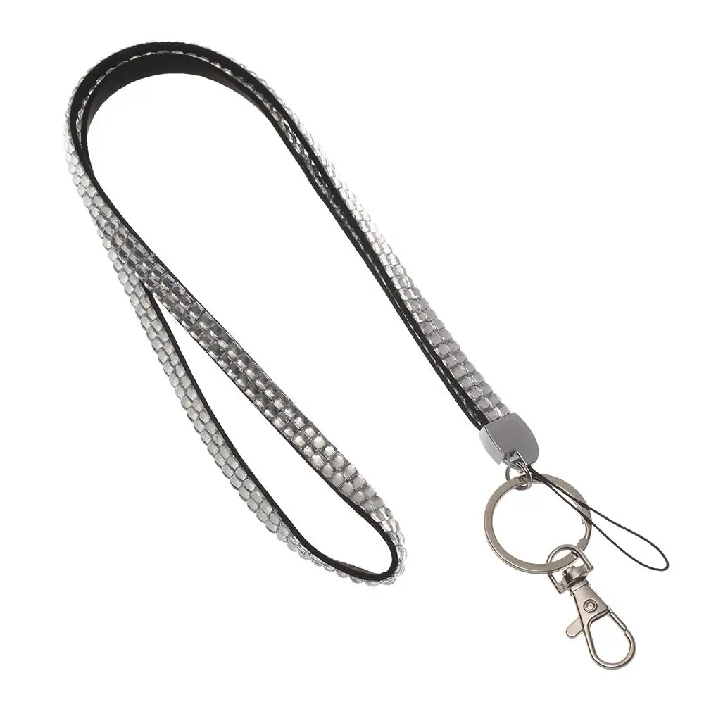 1 шт. прозрачные стразы ремешки для ключей шейный ремешок держатель