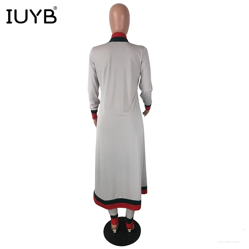 IUYB, весна, хит, повседневные, женские, 3 шт, одноцветные, 3 цвета, облегающие комплекты, дамские, без бретелек, полный рукав, длинные штаны, комбинезоны