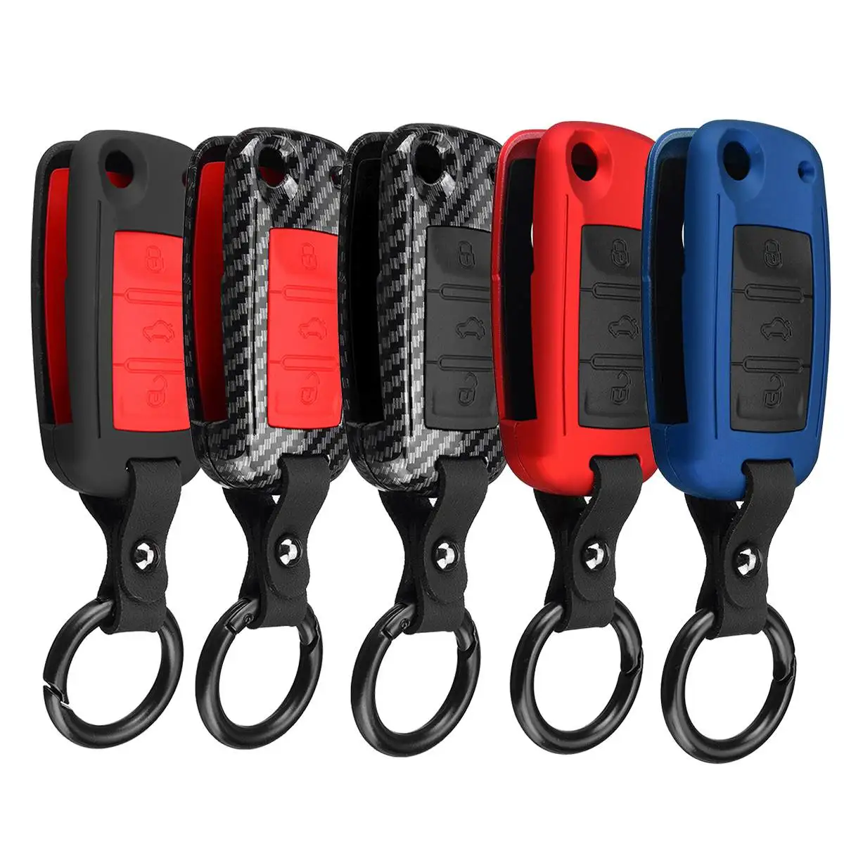 

Чехол-книжка для автомобильных ключей, кожаный, 5 типов