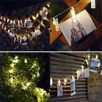 wedding 3xaa battery powered 3meter 20led 4meter 40led clip string lights indoor outdoor decoration rope for party