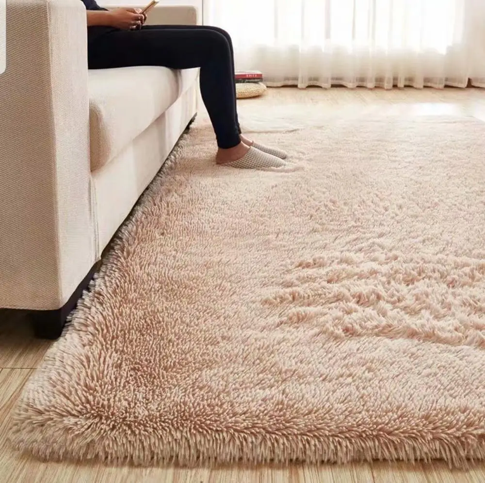 

Fluffy Rug Carpet for Living Room Kid Carpet Bedroom Rug Plush Carpet Modern Rug Furry Mat Decoracion Hogar Moderno Blue Grey