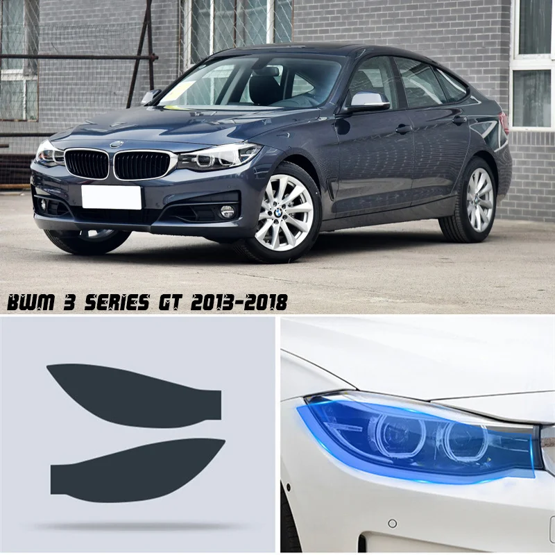 

Новинка, Защитная пленка для автомобильных фар LH + RH из ТПУ с защитой от дыма, наклейка для BMW 3 серии GT 2013-2018