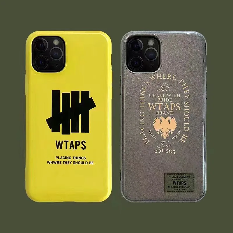 Роскошный мягкий Блестящий резиновый чехол Wtaps для iPhone 7 8 6 6s Plus 11 PRO XS X MAX XR Eagle logo