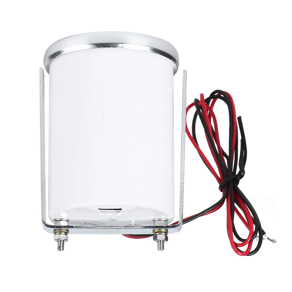 

8-18V Voltmeter LED White Light Pointer Smoke Lens Mechanical Voltage Indicator Gauge 52mm/2in for 12V Car