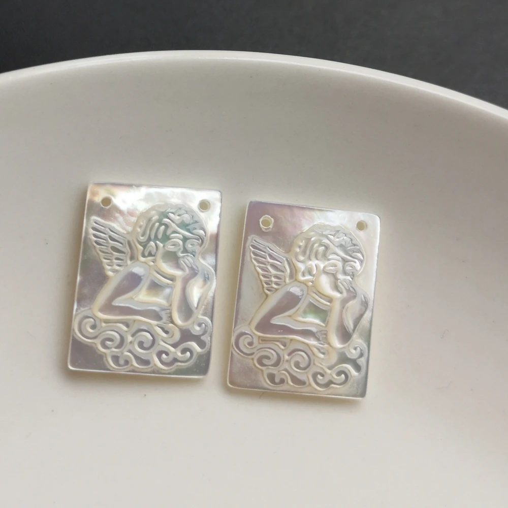 Швабра с ракушками швабра натуральным жемчугом 50 шт./лот 15x20 мм | Украшения и