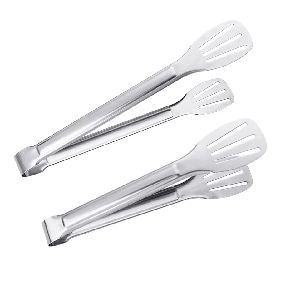 

Stainless steel hollow food clip pliers barbecue kitchen cooking service food self-service tableware thickened steak bread clip