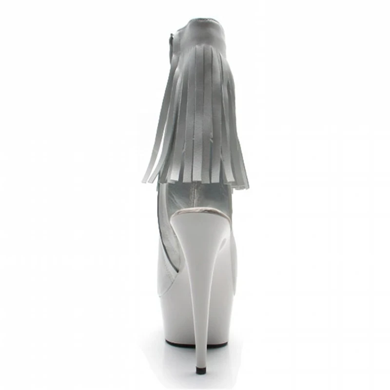 Женские ботильоны на платформе черные ботинки высоком каблуке 15 см сезон