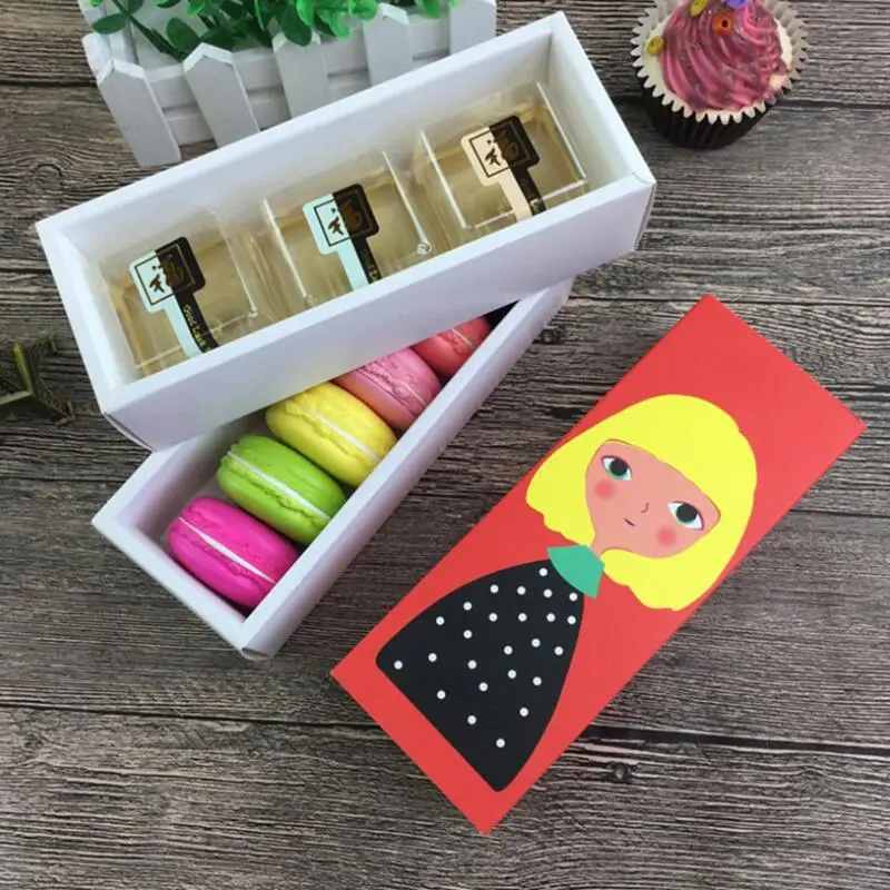 Рождественская коробка для макарон контейнер кексов День Святого Валентина