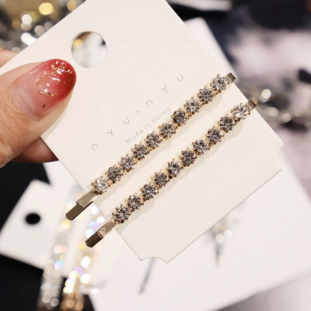 Заколки для волос с блестящими кристаллами 2 шт./компл.| |