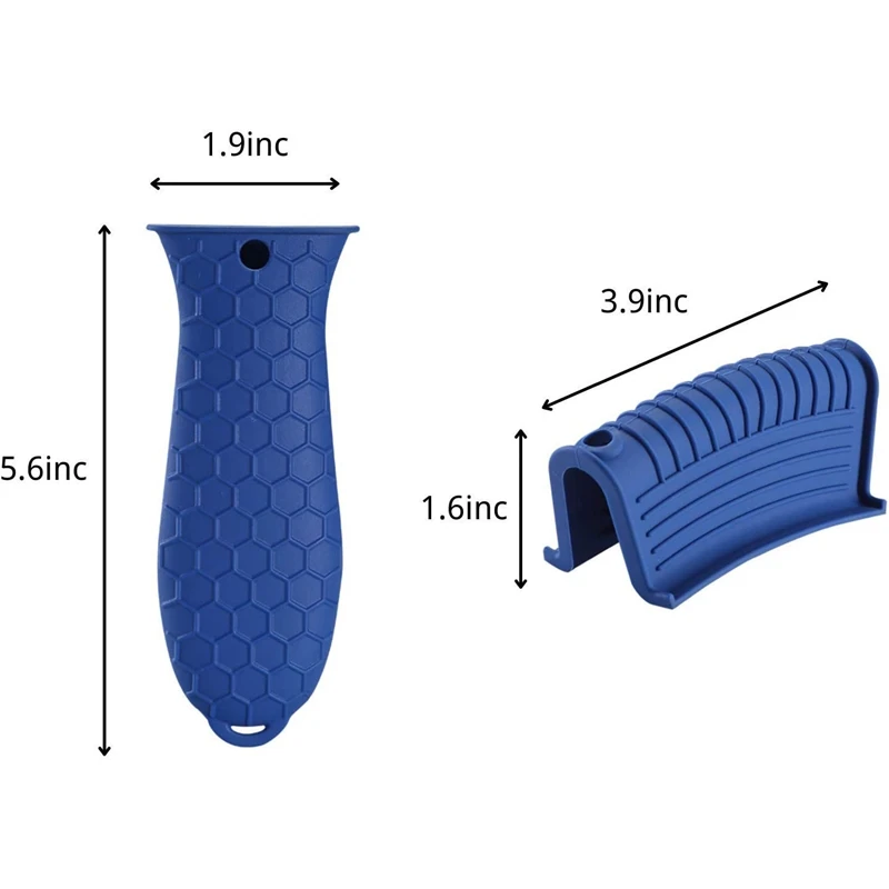 Силиконовые горячая ручка держатель для чугуна 4 шт горшок рукав Нескользящие