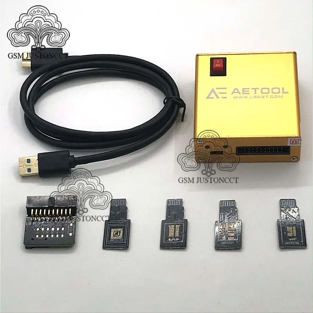 NEW ORIGINAL Toolbox AE AETOOL Box /AETOOL EMMC programmerwith Source Welding Plate + Cable | Communications Parts