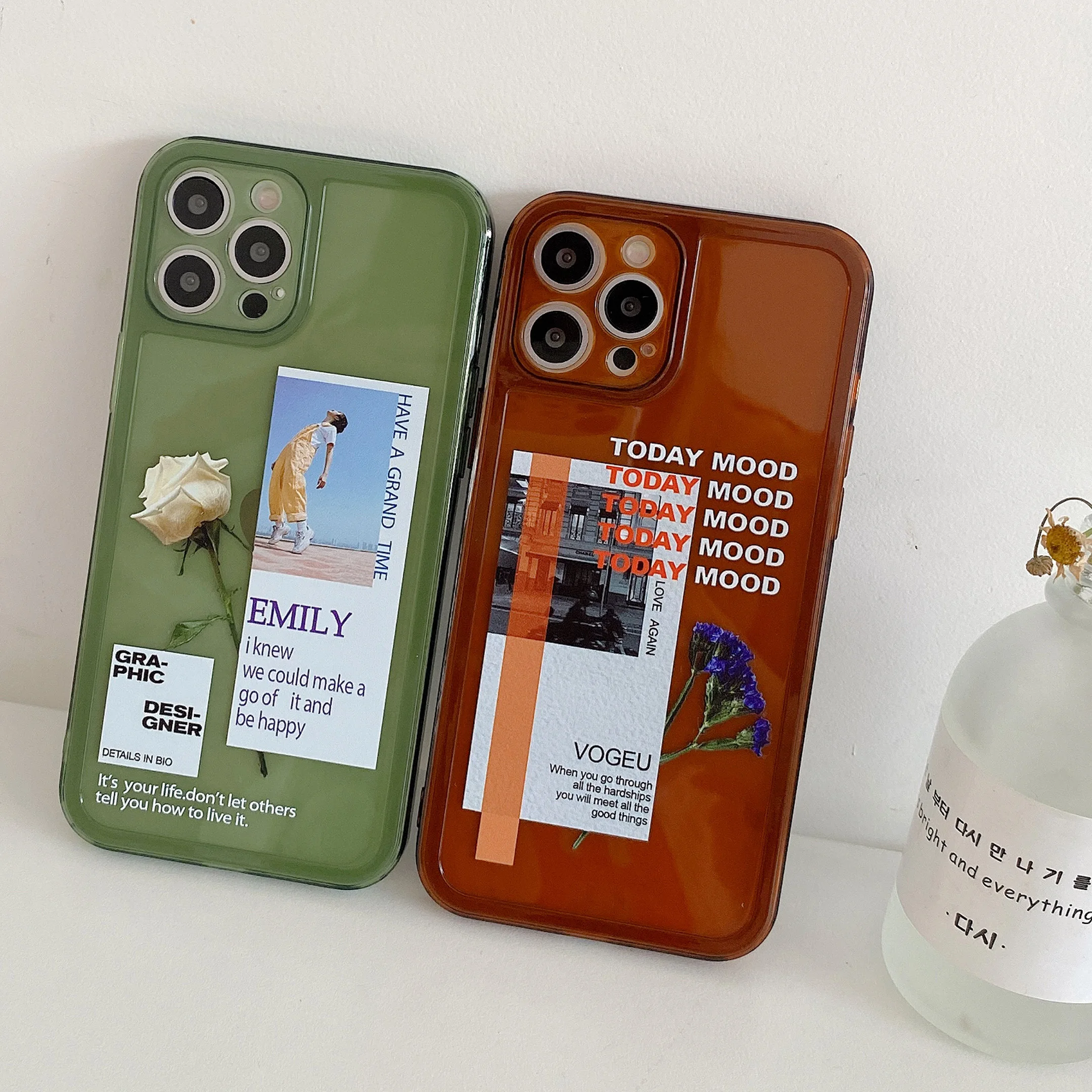 

Luxury Fashion Label Straight Edge Phone Cases for IPhone 12 Pro Max Mini 11 Pro XR XS MAX 8 X 7 Plus Soft Transparent TPU Cover