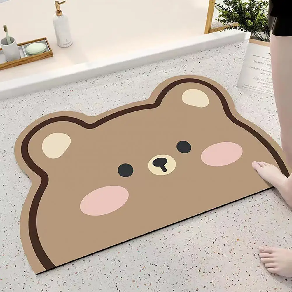 

Creative Door Rug Adorable Irregular Shape Bath Mat Decorative Cute Floor Carpet