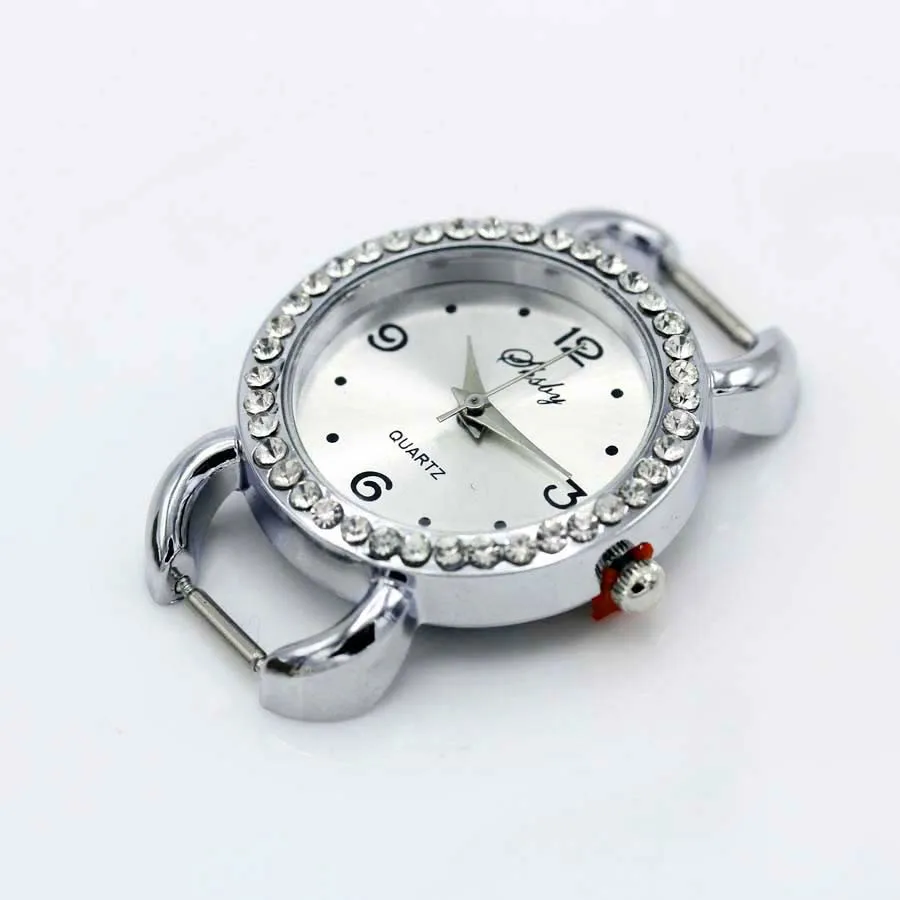 Shsby Diy Personality Gold Silver Rhinestone Watch Header Roman Numerals Circle Watch Table Core Watchband Watch Accessories