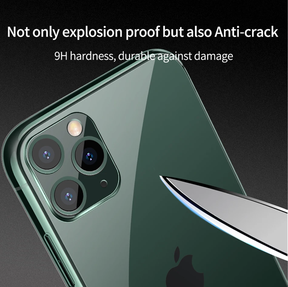 IHaitun роскошный стеклянный чехол для iPhone 11 Pro Max, ультра тонкая прозрачная стеклянная крышка для iPhone XS MAX XR X 10 7 8 с мягким краем 11 Pro Max 7 8 Plus