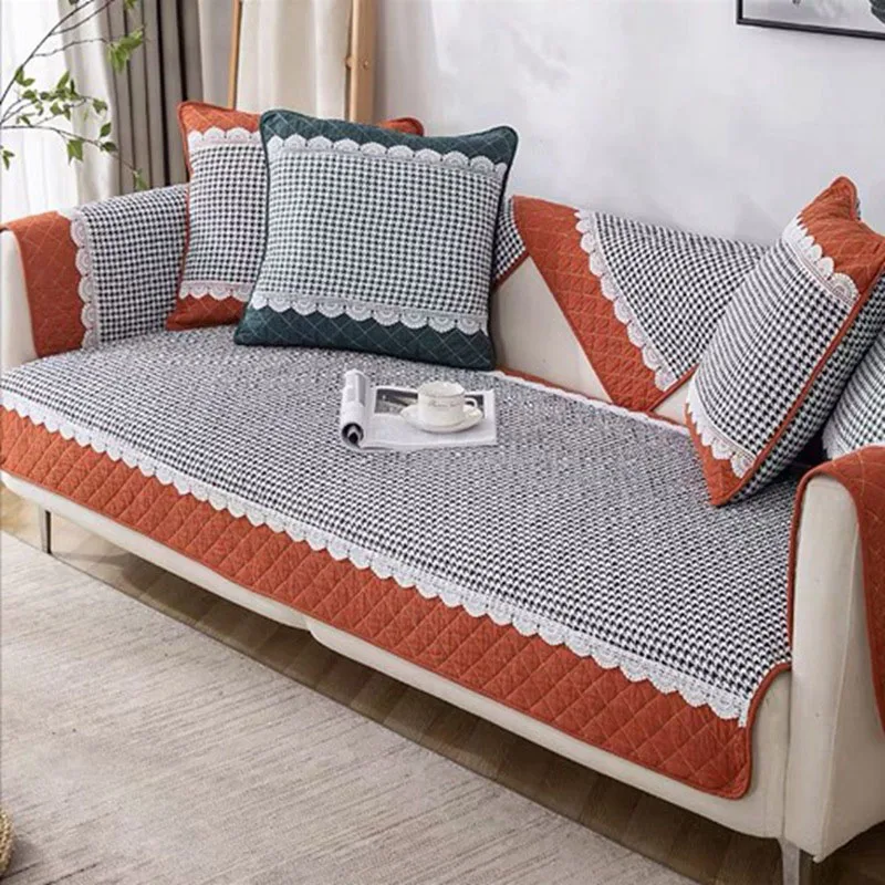 Современный Хлопковый чехол для дивана всесезонный универсальный гостиной