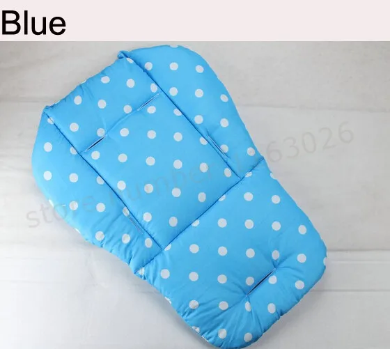 blue dot cushion Детская коляска термоутолщенная подушка для сиденья матрац для коляски наволочка детская коляска автомобиль зонтик тележка - Цвет: blue dot cushion