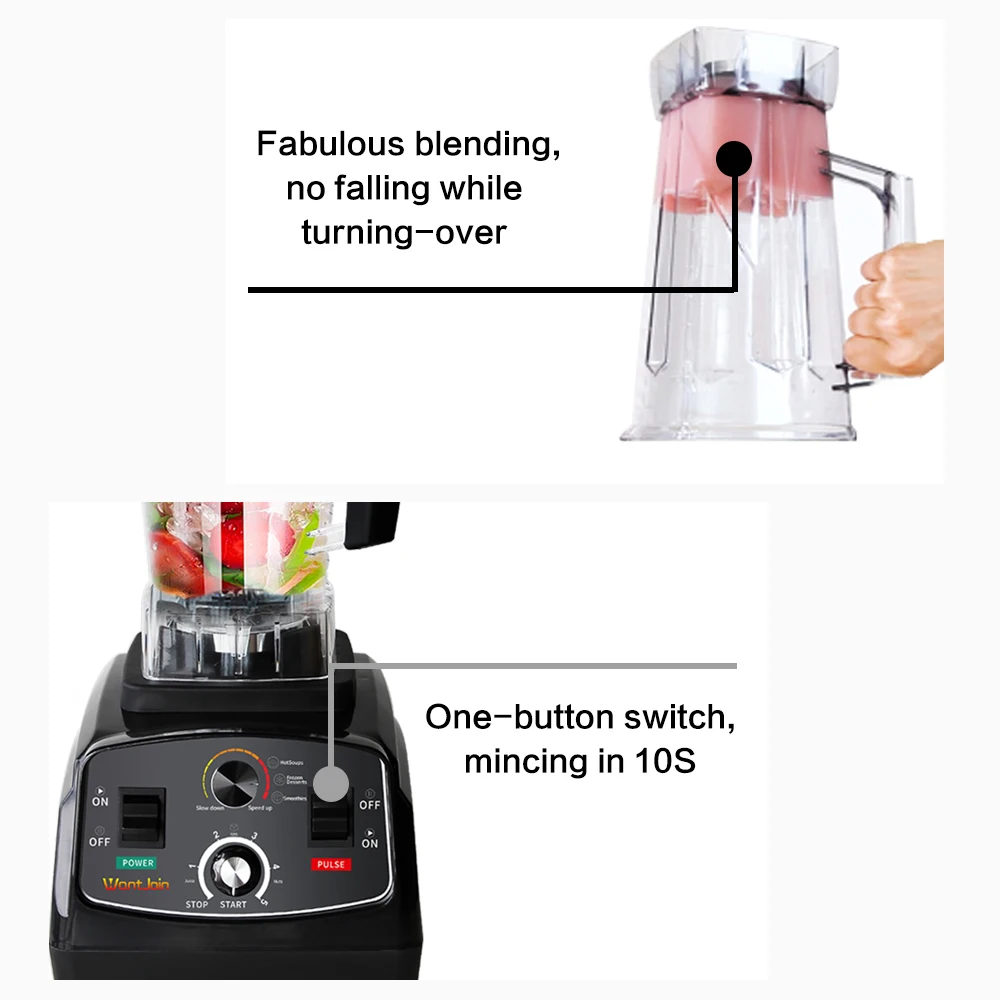 WantJoin блендер кухонный машина для фруктового сока Миксер молочных коктейлей