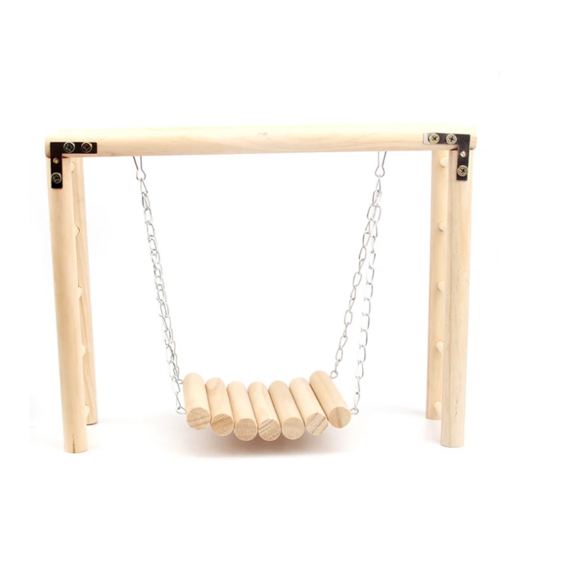 Игрушка попугай лестница слайдер деревянная для обучения скалолазание качели