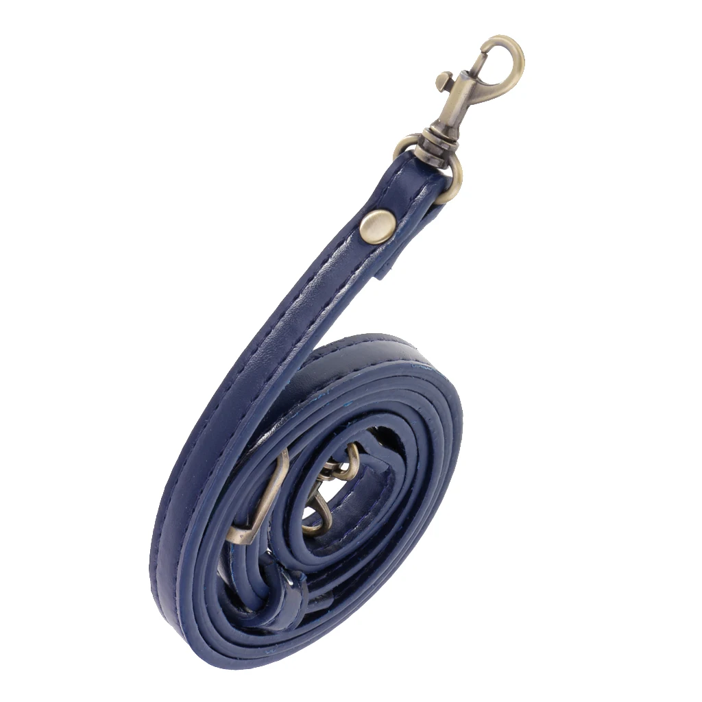 Adjustable PU Leather Crossbody Shoulder Bag Strap Handle Replacement Blue | Дом и сад
