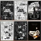 Постеры и принты, постер с цитатами арктических обезьян, музыкальная группа, домашний декор, Настенная картина, Картина на холсте