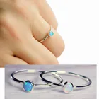 Кольцо из серебра 2021 пробы с опалом, 925 пробы