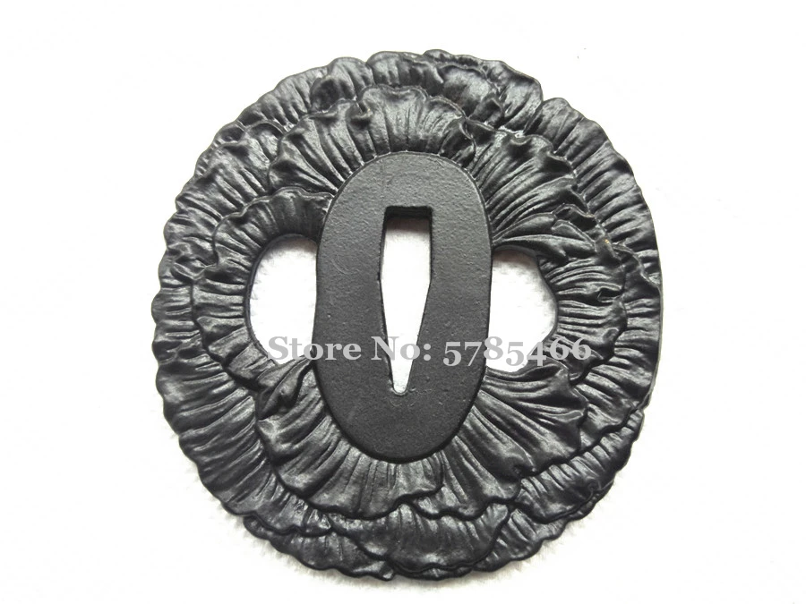 Сильная железная сталь Tsuba защита для японского самурайский меч катана Wakizashi