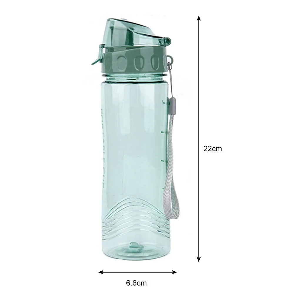 

Sport Gym Water Bottle with Straw Protable Leak-proof Plastic Drink Bottle Coffee Tea Mug Drinkware Outdoor Camping Supplies
