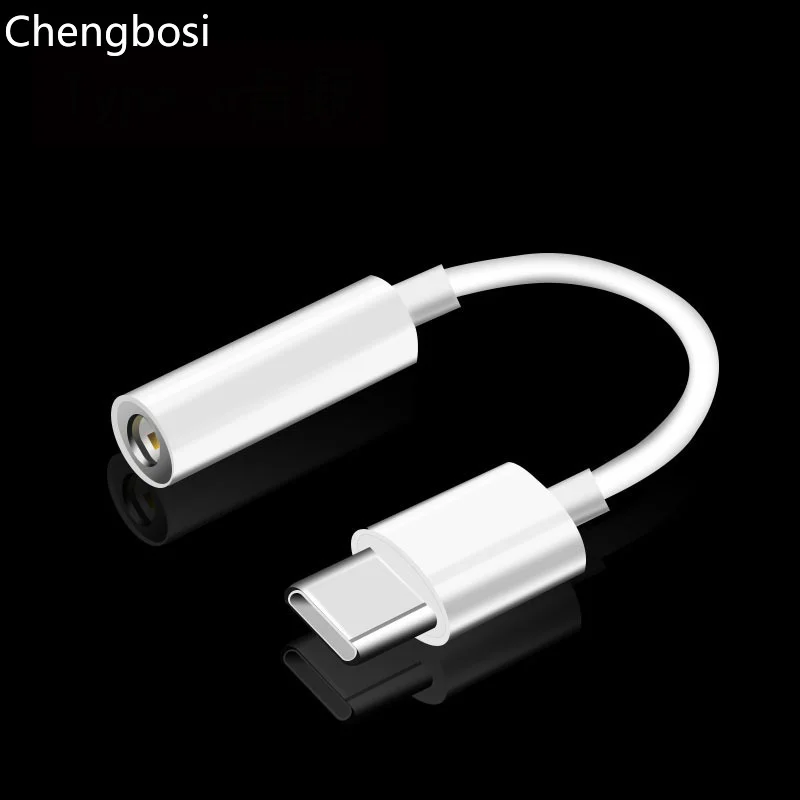 Адаптер для наушников с разъемом USB Type C на 3 5 мм преобразователь Aux аудиокабель