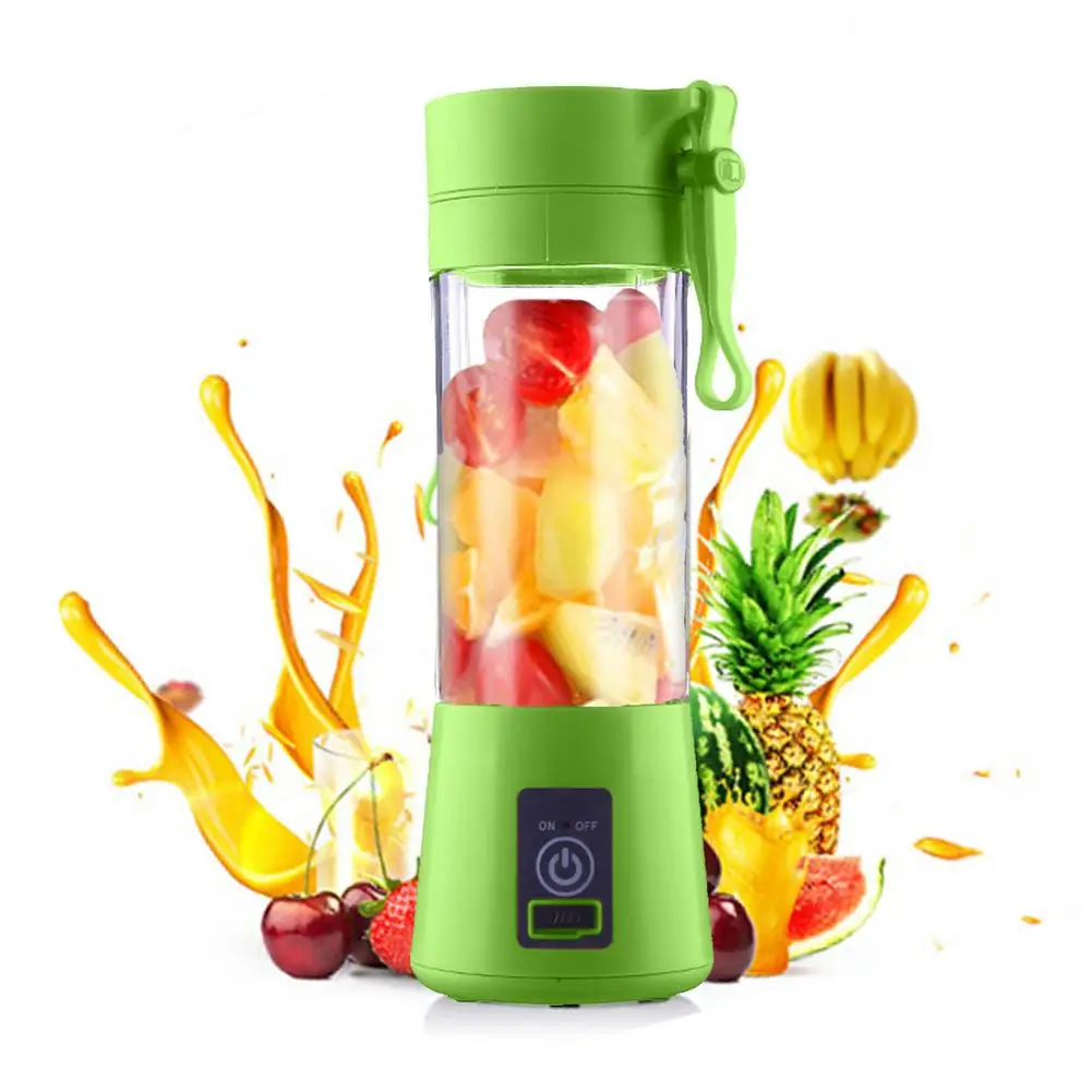 

Mini Portable USB Electric Blender ForSmoothies AndSmoothies 380ml Juice Blenders With Six Blades Blending Vegetable Machine