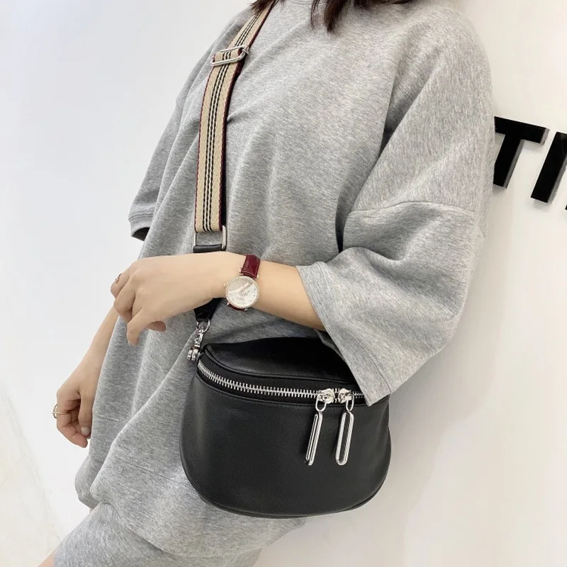 

Waist bag 2021 new fashion casual one-shoulder bag women's stiletto bag leather women's bag small bag mobile phone bag