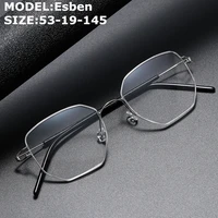 denmark brand ultralight screwless titanium glasses frame men optical prescription eyeglasses women myopia square eyewear esben