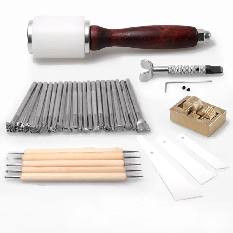 Набор инструментов для резки кожи инструменты инструмент печати