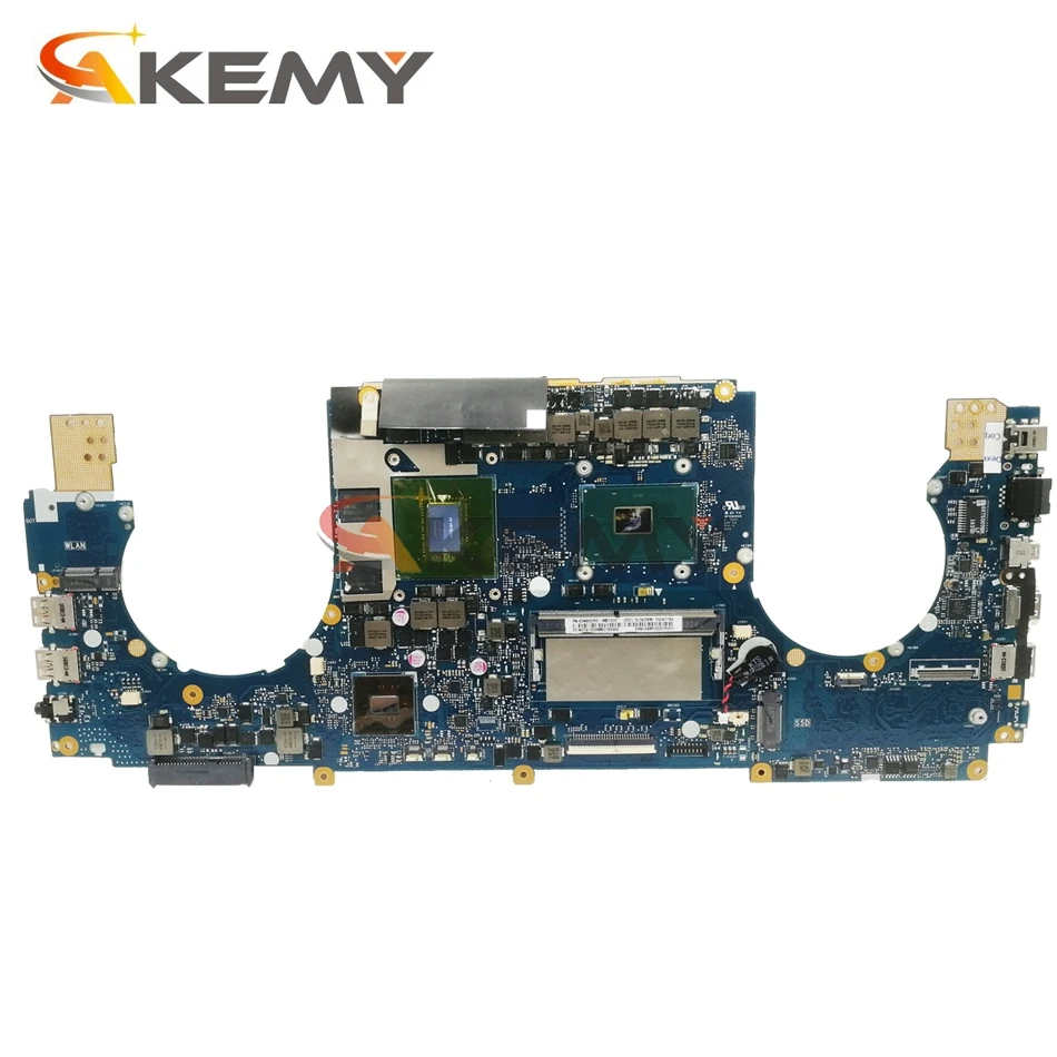 Billig Akemy GL502VMK Laptop Motherboard Für ASUS ROG GL502VMK GL502VML GL502VM Original Mainboard HM170 8GB-RAM I7-7700HQ GTX1060-6G