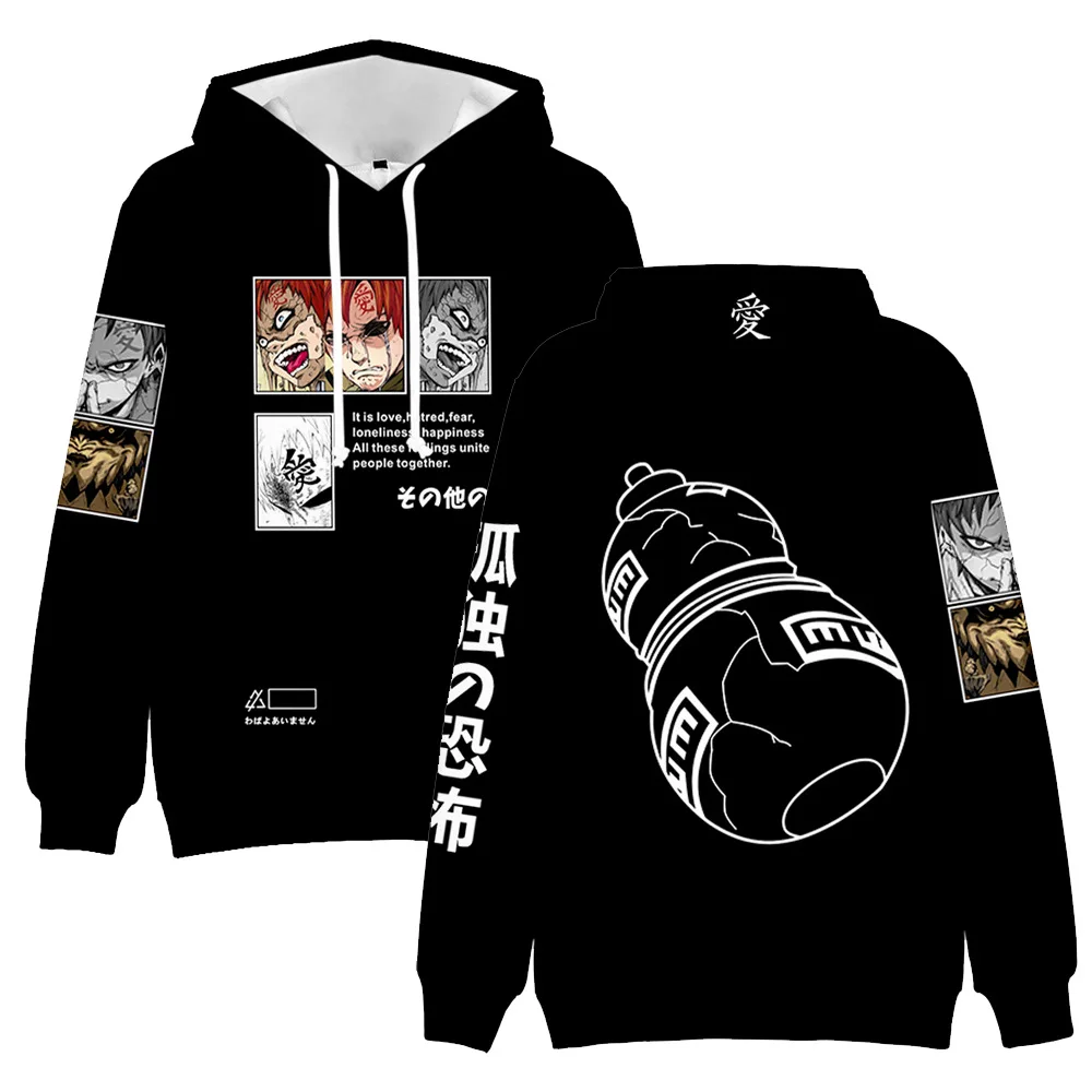 Black 3D Hoodie Hatake Kakashi Sweatshirts kids Hoodies Men/women Long Sleeve Anime Akatsuki Sasuke Clothes anime clothes