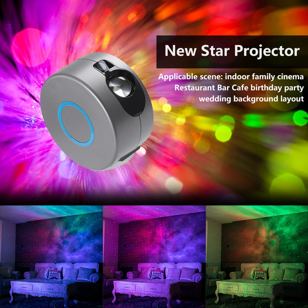 

Led Rotating Star Projector, Remote Control Laser Projector, Suitable For Family, Cinema, Restaurant, Bar, Coffee Shop, Birthday