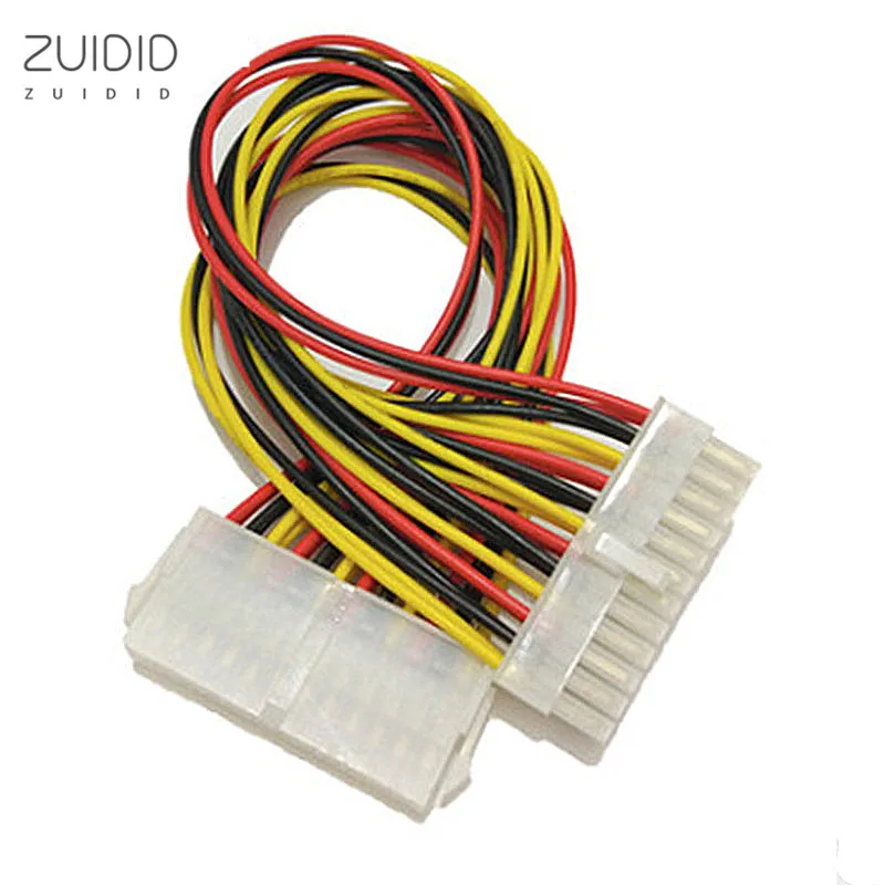 

24 Pin Male to 24Pin Female Power Supply Extension Cable Internal PC PSU TW Power Lead Connector Wire