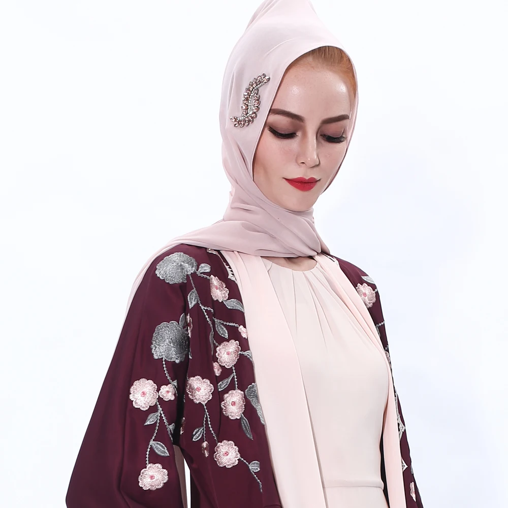 

Abaya Chiffon Hijab Scarf Muslim Islam Hijabs Jilbab Head Wrap Turbans For Women Headscarf Foulard Voile Turbante Femme Musulman