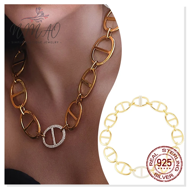 

2021 trend accessories August new necklace for women high quality handmade simple fashion original 1:1 gift monaco style