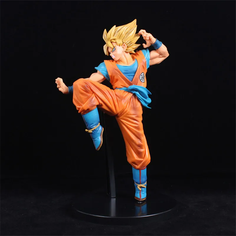 Новые различные Dragon Ball Z Goku Vegeta Broli Torankusu Фигурки ПВХ Коллекция Модель игрушки для Рождественский подарок есть база - Color: 27CM
